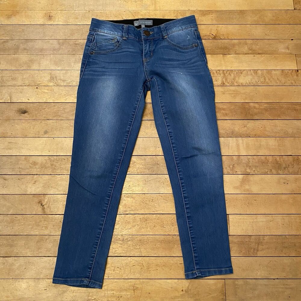 Wit & Wisdom Jeggings Women’s Size 2 Medium Wash Stretch Skinny Ankle - Picture 1 of 9